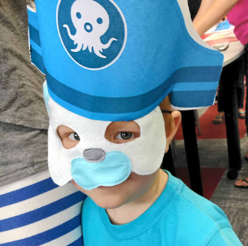 YOUNG FANS: Hayden Hill at the free Octonauts activities morning.
